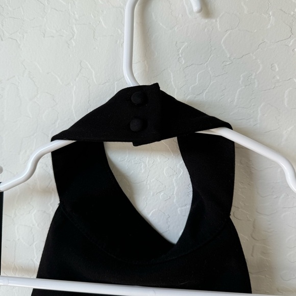 Likely NYC Black Halter Mini Dress Open Back - Picture 4 of 5